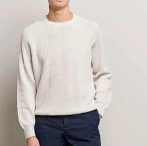 Brunello Cucinelli Men's Rib Knit Chine Crewneck Sweater
